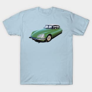 Citroen DS in Green T-Shirt